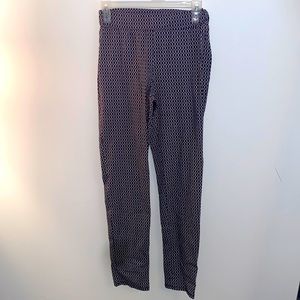Rainbow black and white print dress pants (XS-S)